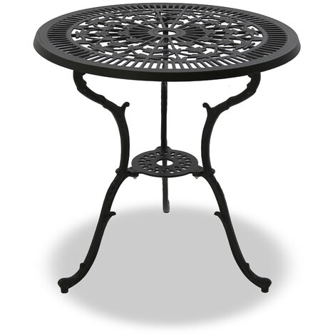 Centurion Supports TABREEZ Garden & Patio Black Cast Aluminium Bistro Table