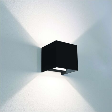 Century APPLIQUE BIDIREZIONALE QUADRATO A LED UP&DOWN+ 10 W-800 lm-3.000K/4.000K/6500K Col. Nero