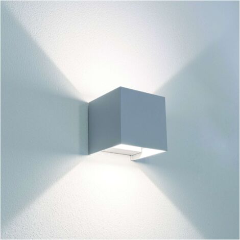 Century APPLIQUE BIDIREZIONALE QUADRATO A LED UP&DOWN+ 20 W-800 lm-3.000K/4.000K/6500K Col. Grigio