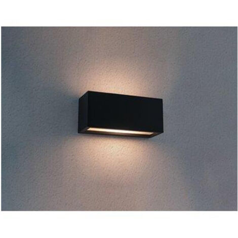 Century APPLIQUE BIDIREZIONALE RETTANGOLARE A LED REVERSO 1 Slot E27  Col. Nero
