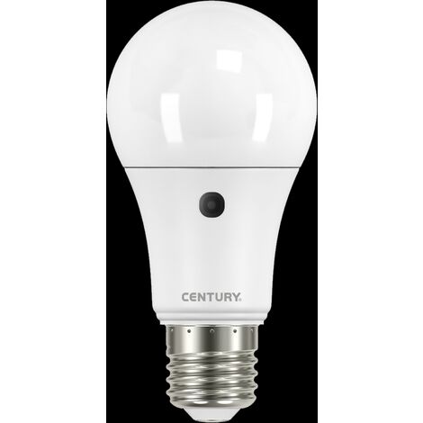 V-TAC SKU7286 Lampadina LED E27 9W 4000K con sensore crepuscolare