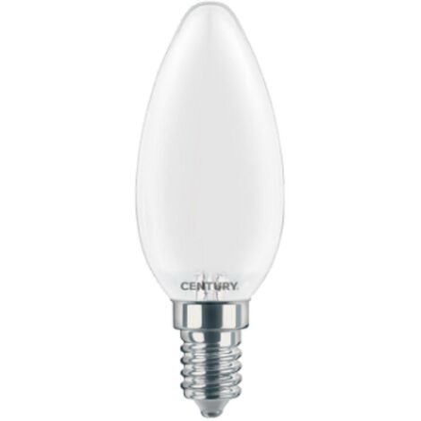 Century lampada a filamento led incanto saten candela 4w e14 6000k insm1-041460
