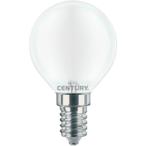 Century lampada a filamento led incanto saten sfera - 6w - e14 4000k insh1g-061440