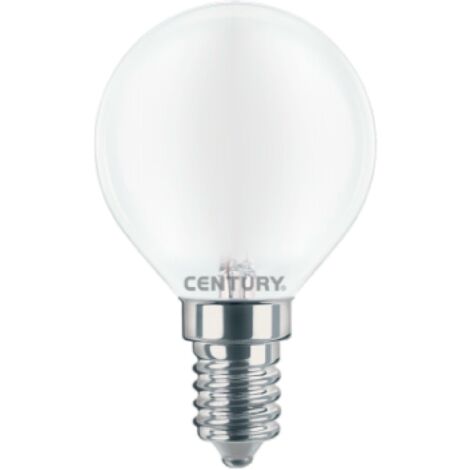 Century lampada a filamento led incanto saten sfera - 6w - e14 4000k insh1g-061440