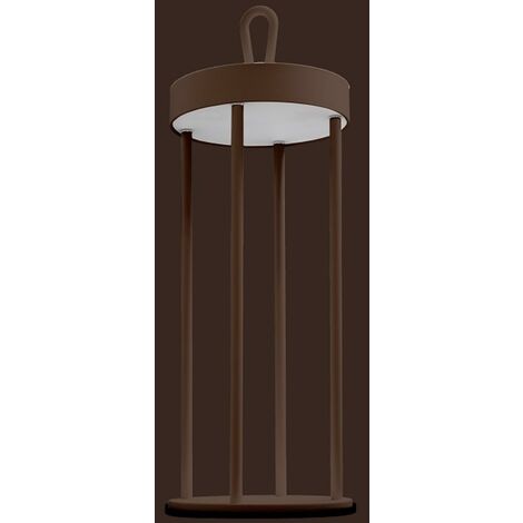 Century lampada d'arredo athena ricaricabile  corten 3w - 3000k - 140lm atheco-033030