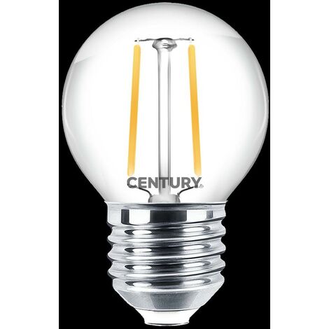 Century lampada filamento led incanto chiara sfera - 2w - e27 - 2700k classe e