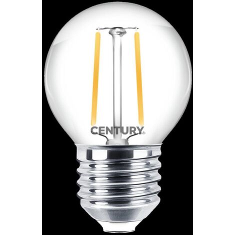 Century lampada filamento led incanto chiara sfera - 2w - e27 - 2700k classe e