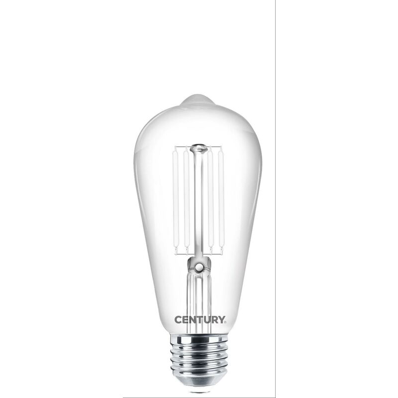 Image of Lampada filamento led incanto white edison chiara 7,5w e27 2700k inpw-752727 - Century