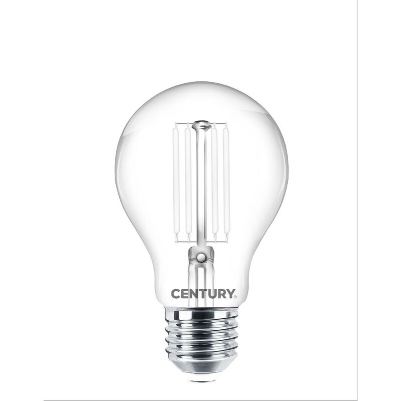 Image of Lampada filamento led incanto white goccia chiara a60 7,5w e27 - Century
