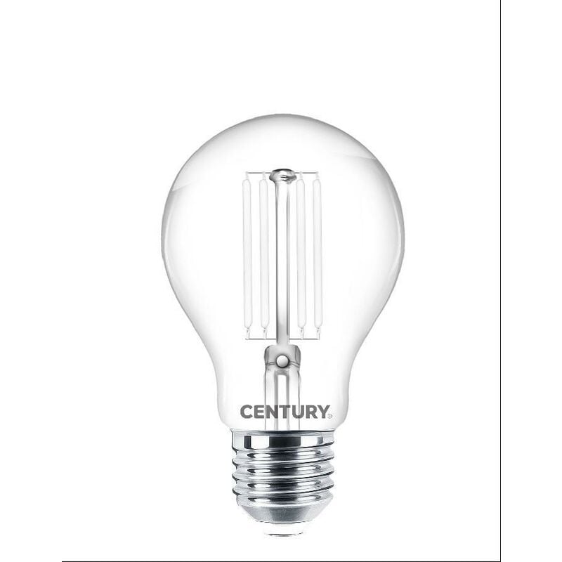 Image of Lampada filamento led incanto white goccia chiara a60 9w e27 4000k ing3w-092740 - Century