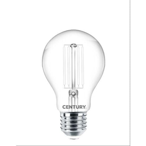 Century lampada filamento led incanto white goccia chiara a60 9w e27 4000k ing3w-092740