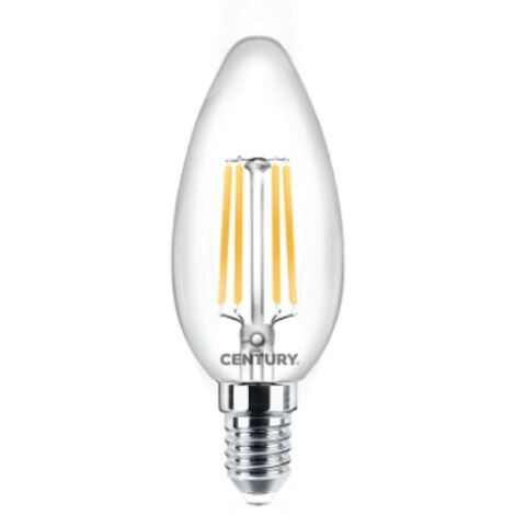 Century Lampadina Led Filamento Candela E14 4W 470lm 4000k