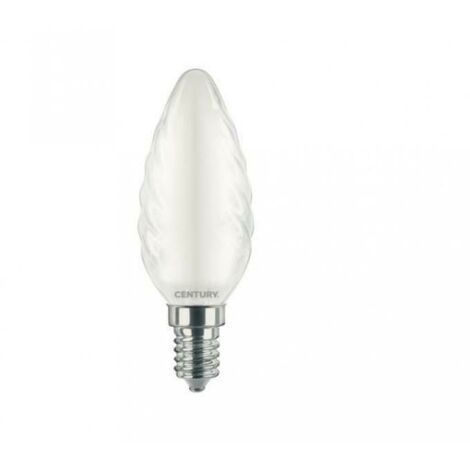 Promopack x 10 pz lampadina led candela e14 6w attacco piccolo Fiamma  tortiglione basso consumo fredda