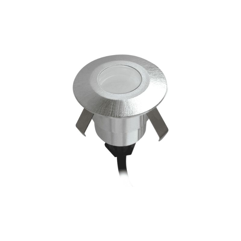 Image of Faretto segnapasso LED a incasso Century PAVI 1W 70LN bianco naturale 4000K calpestabile rotondo alluminio satinato IP65 IK06 - MP-014040 - Argento