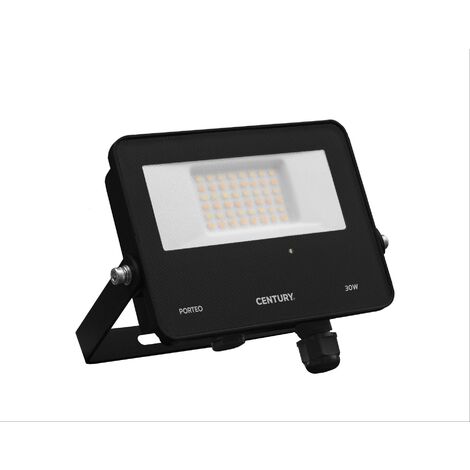 Century proiettore led porteo sensor nero 30w 3/4/6,5k 3000 lm ptones-309500