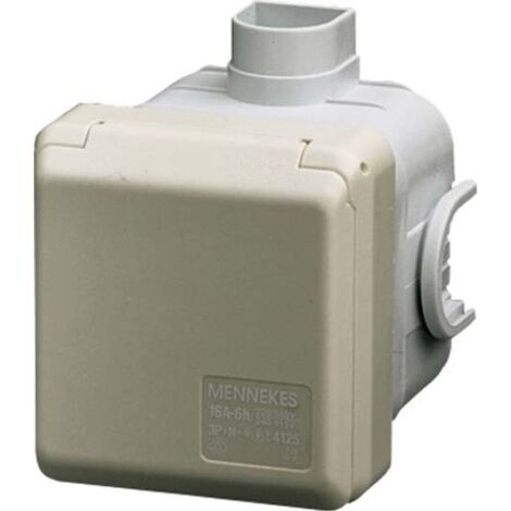 CEPEX UP-STECKDOSE 5X 32A 6H 400V, IP44, RAL1013 MENNEKES 4130