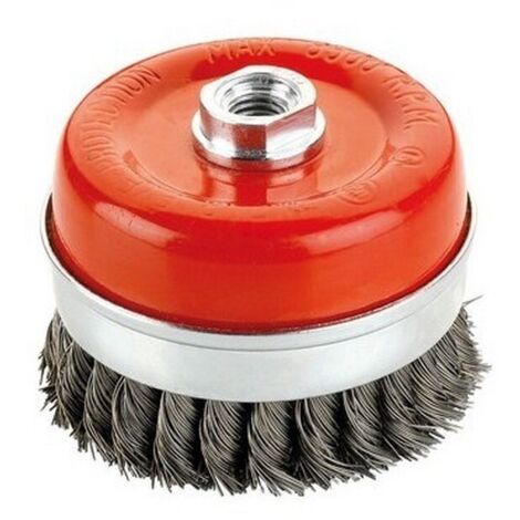 Cepillo Abrasivo Acero Trenzado ALYCO TZ-01 Tipo Taza 100mm