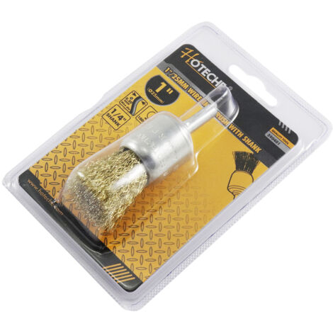 CEPILLO ACERO BROCHA 25mm CON ESPIGA