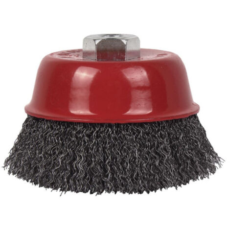 Cepillo Alambre Copa Ondulado M14 Acero 0.3mm 85 mm 12.500