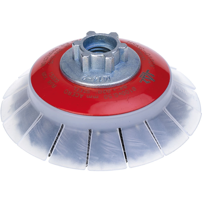 

Cepillo Cnico Hs Guar Trenz Ac Gris M14 100Mm Hskg0100Km14