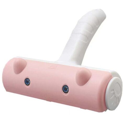 Cepillo antipelo rosa para perros, gatos y mascotas. Cepillo de limpieza para depilar, rollo recogedor de pelo reutilizable para depiladora.