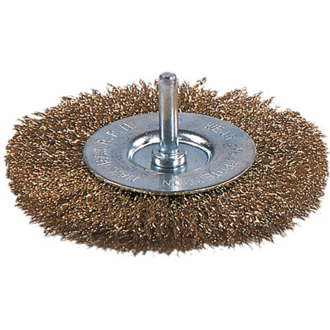 Cepillo circular Acero latonado Ratio - ø 100 mm.
