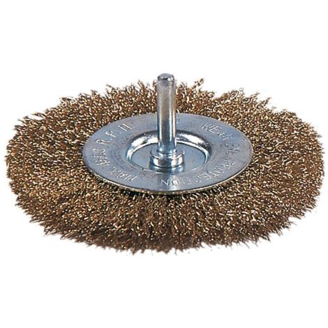 Cepillo circular Acero latonado Ratio - talla ø 50 mm.