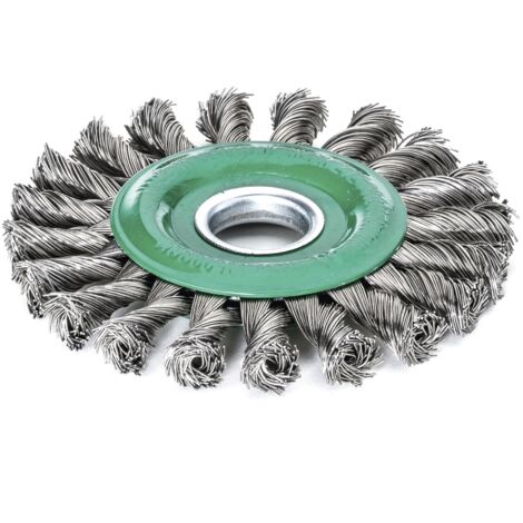 Cepillo circular alambre inox. trenzado 472817  Lessmann