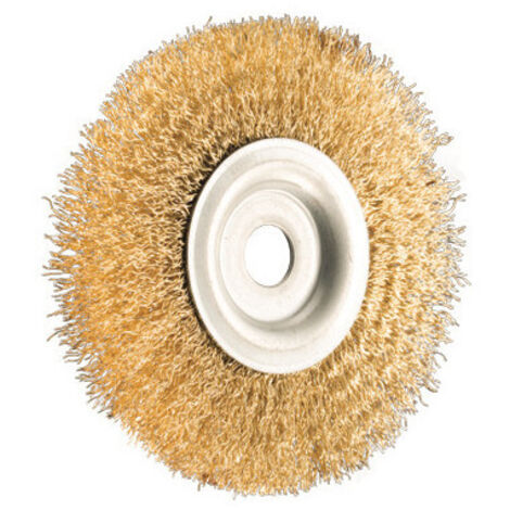 Cepillo circular de 120 mm – Filamentos ondulados para eliminación de óxido – Brixo