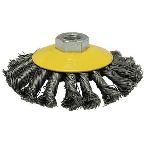 CEPILLO CONICO DE ALAMBRE TRENZADO 100mm FHR100 MOTA