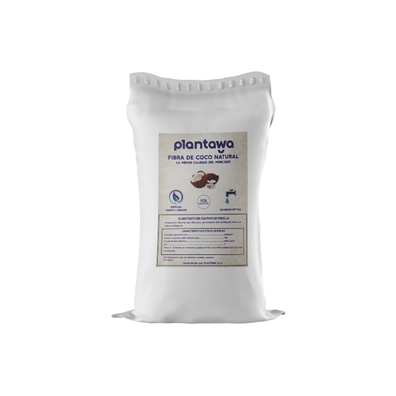 

Saco de Fibra de Coco Hidratada 50L Sustrato de Coco Fibra de Coco Natural para Plantas - Plantawa