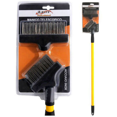 Cepillo de acero inoxidable con mango alto 09461