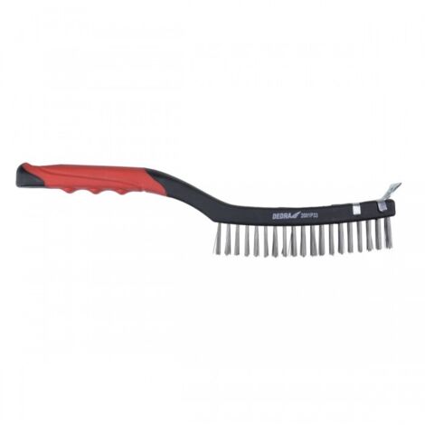 Cepillo de alambre dedra 2001p33 acero inoxidable 340 cm con raspador