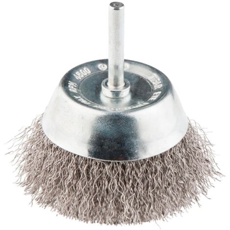 Cepillo de alambre graphite 57h599 acero inoxidable 50 mm reforzado