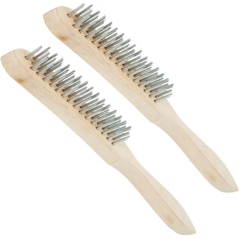 Cepillo de alambre para parrilla, longitud 290 mm, 2 uds. - Hendi 525517