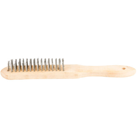 Cepillo de alambre top-tools 14a604 4 filas mango madera