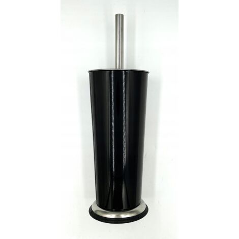 Cepillo de baño CMI Tubo de acero inoxidable negro