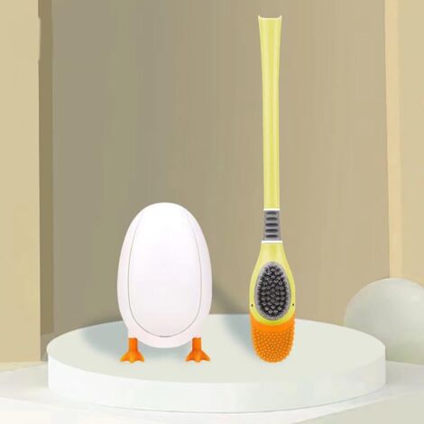 Cepillo de baño con mango, diseño de pato amarillo: ergonómico, elegante y duradero (amarillo)