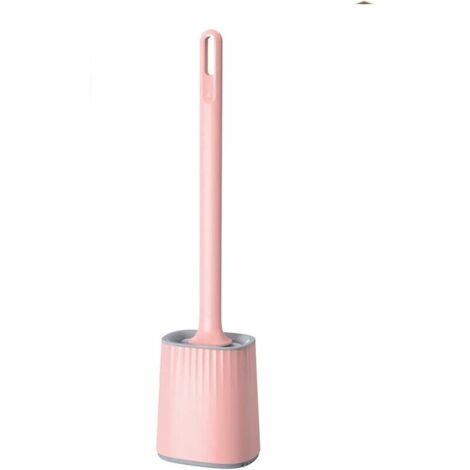 Cepillo de baño de silicona, cepillos de baño rosas con soporte para baño, cepillo de baño TPR de secado rápido
