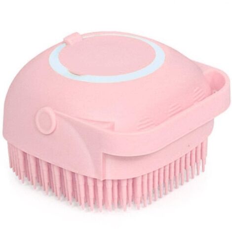 Cepillo de baño de silicona para gatos, masajeador de champú, peine para el cuidado del pelaje de perros, cepillo de ducha, exfoliante para pelo corto y largo.