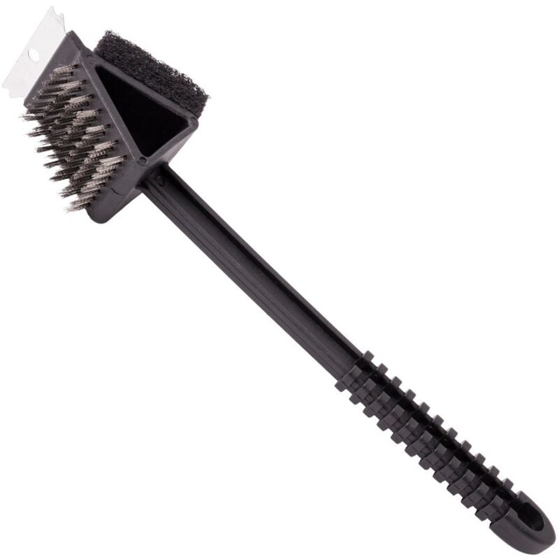 

Cepillo de barbacoa de acero inoxidable y polipropileno de 36 cm