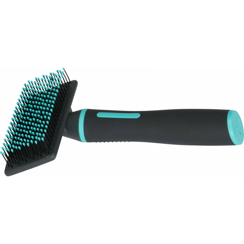 

Cepillo SLICKER con cerdas suaves tamaño M, 8 x 4,2 x 17,5 cm. gama ANAH. para perros