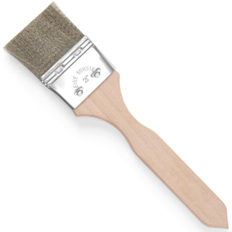 Cepillo de cocina para engrasar, cerdas de alambre de acero inoxidable, ancho, 50x220 mm - HENDI 515396