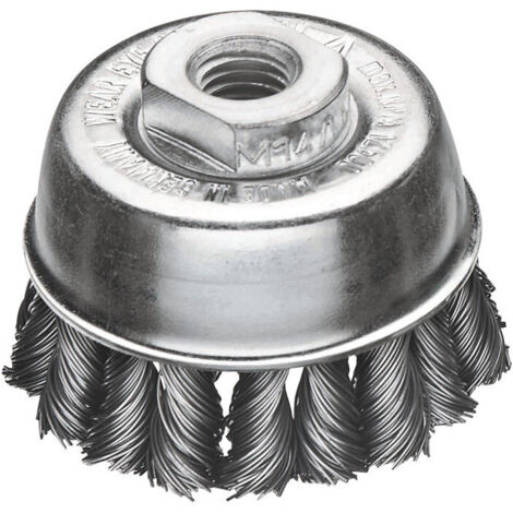Cepillo de copa Lessmann Ø 65 mm M14 calibre de alambre 0,5 mm - 482.217.WZ
