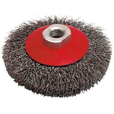 Cepillo de copa para amoladora de alambre de acero corrugado 0