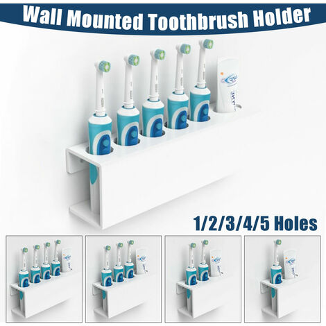 Soporte de almacenamiento para soporte de cepillo de dientes eléctrico Oral  B con orificio para cargador