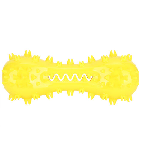 Cepillo de dientes para perros con efecto de sonido chirriante para la limpieza dental y estimulación lúdica.
