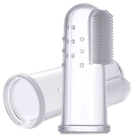 Cepillo de dientes suave para perros, herramienta de limpieza de dientes, cepillo de dedos para perros, mal aliento, sarro, cuidado de los dientes, suministros de silicona, 5 piezas
