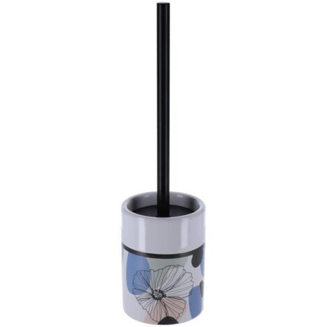 Cepillo de dolomita con tallo de acero inoxidable estampado - flores - Tendance