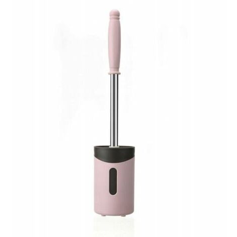 Cepillo de inodoro antibacteriano de silicona, escoba de WC, kit de cepillo de inodoro con mango largo